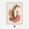 Abstract Color Block Leaves Canvas Painting Geometric Designs Wall Decorative Poster Picture Print Living Room Bedroom Art Decor