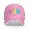 Colorful Neurodivergent Rainbow Design Unisex Caps Outdoor Trucker Baseball Cap Snapback Breathable Hat Polychromatic Hats