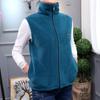 Plus Size Autumn Women Polar Fleece Fabric Vest Large Sleeveless Jacket Fashion Zipper