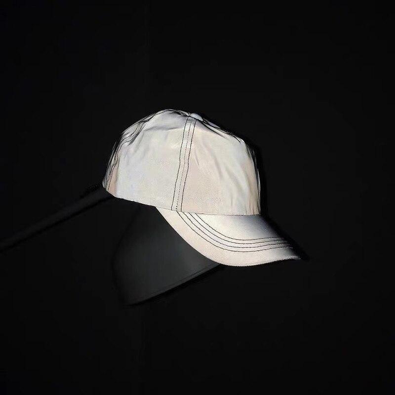Новая спортивная бейсболка Snapback для клуба, вечеринки, серебристая, светоотражающая, светящаяся, рыболовная, мужская, женская, взрослая, светоотражающая бейсболка