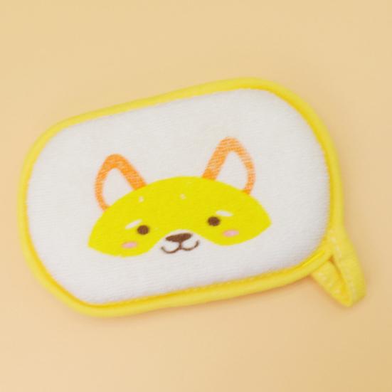 Детская мочалка с мультяшным рисунком, аккуратно чистое хлопковое полотенце для душа, детские принадлежности