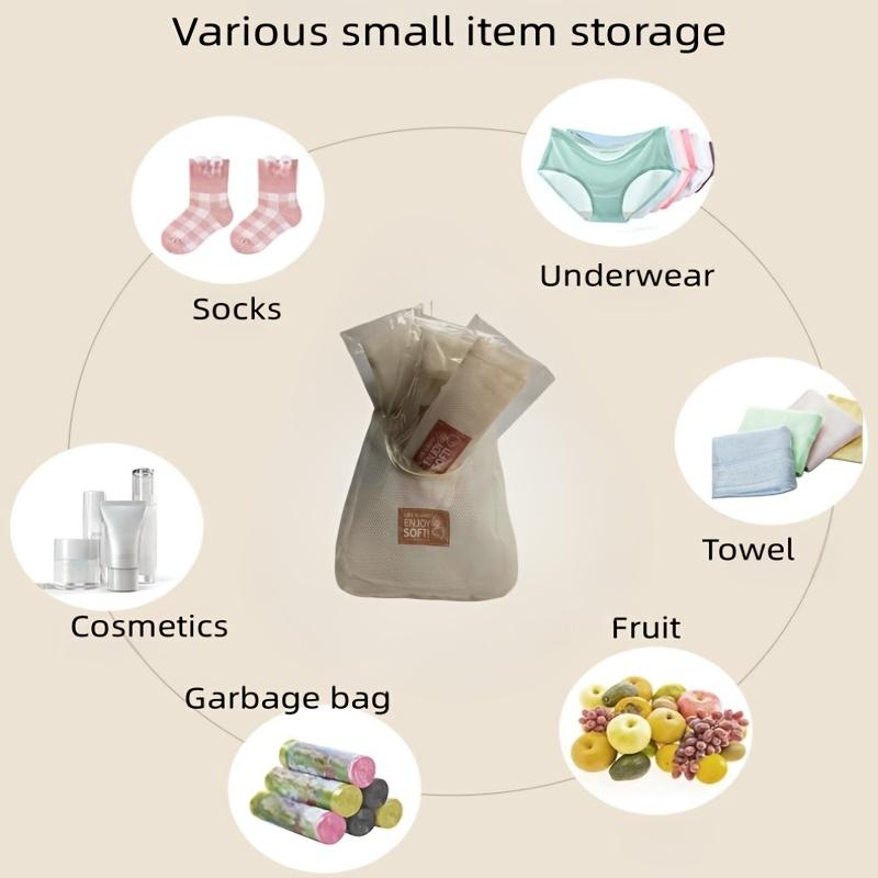 Сетчатая подвесная сумка для хранения, настенный органайзер для нижнего белья, носков, косметики, полотенец, фруктов, сетчатый органайзер для хранения вещей на задней двери
