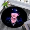 Hongjoong Art pattern round rug,Carpet Rug for Living Room Bedroom Playroom ,Non-slip Floor Mat,Holiday Gifts and Birthday Gifts.