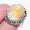 Abalone Shell Gemstone 925 Sterling Silver Jewelry Ring Size 8