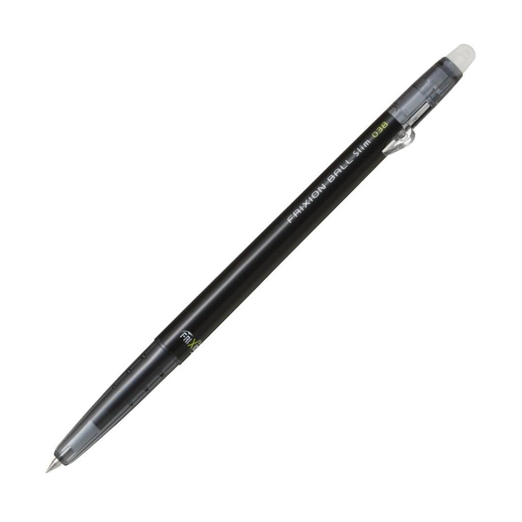 Pilot Ручка-роллер Pilot FriXion Ballpoint Slim, стираемая, LFBS180UF10B, 0,38 мм, черная, набор из 10 штук,