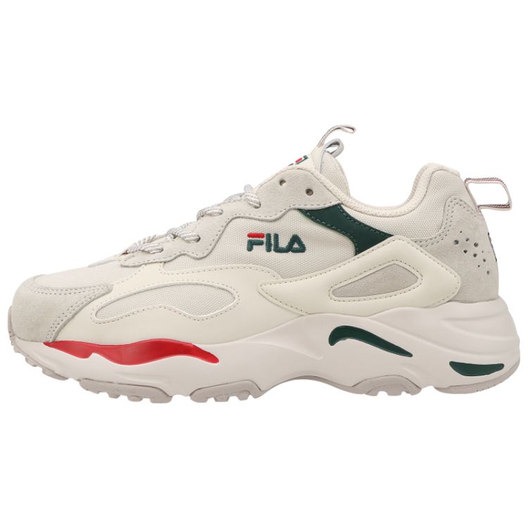 Fila Ray Tracer Бежево-зеленый красный Унисекс кроссовки кремово-белый 1RM01153-926