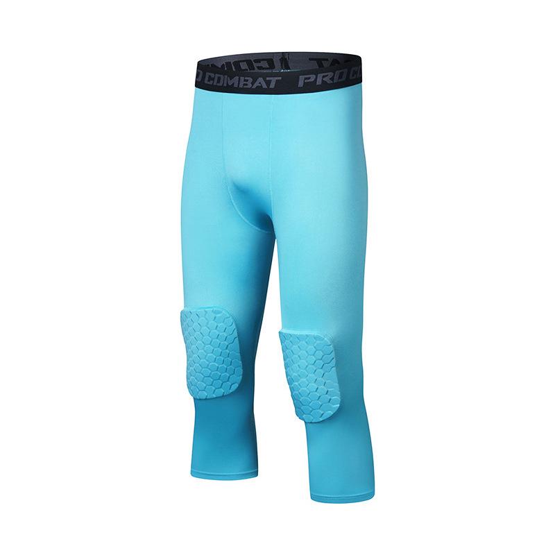 Honeycomb Anti-Collision High Elastic Leggings for Running, Basketball, and Fitness