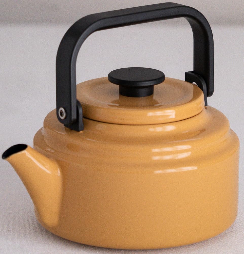 Nodahoro Amukettle Enamel IH Compatible Heat Resistant Yamabuki 2L YB AM-20K