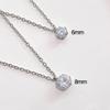 Gelluna Women's Surgical Cubic Round Chain Necklace M-42 All (6mm+8mm) 2 pieces