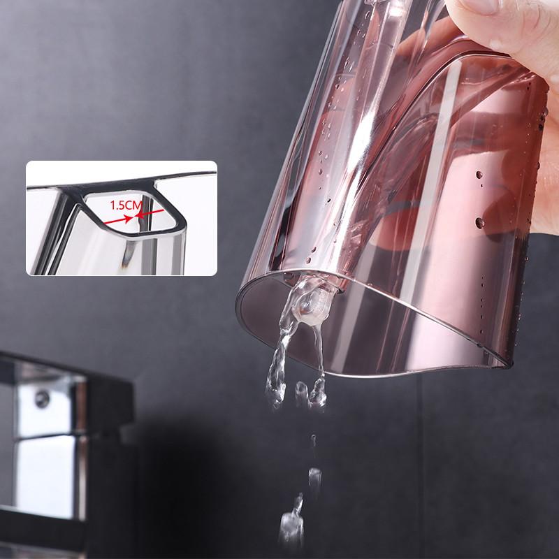 Transparent Simplicity Toothbrush Cup Creative Eco-friendly Plastic Cup Bathroom Couples Tooth Brush Mug Bathroom Cup