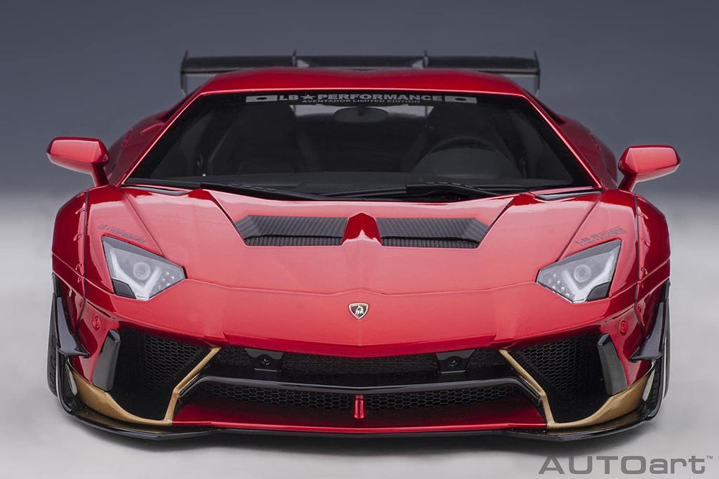 AUTOart Liberty Walk Lamborghini Aventador Limited Edition Hyper Accent Готовый продукт 79182 1/18 LB-WORKS Красный/Золотой