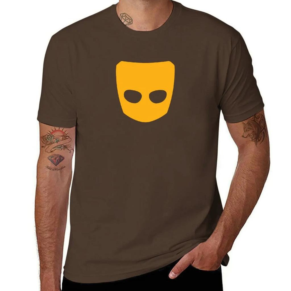 Grindr Логотип Крутая Графическая Футболка графика быстросохнущая sublime рубашки графические футболки мужские большого роста 2025 новая модель