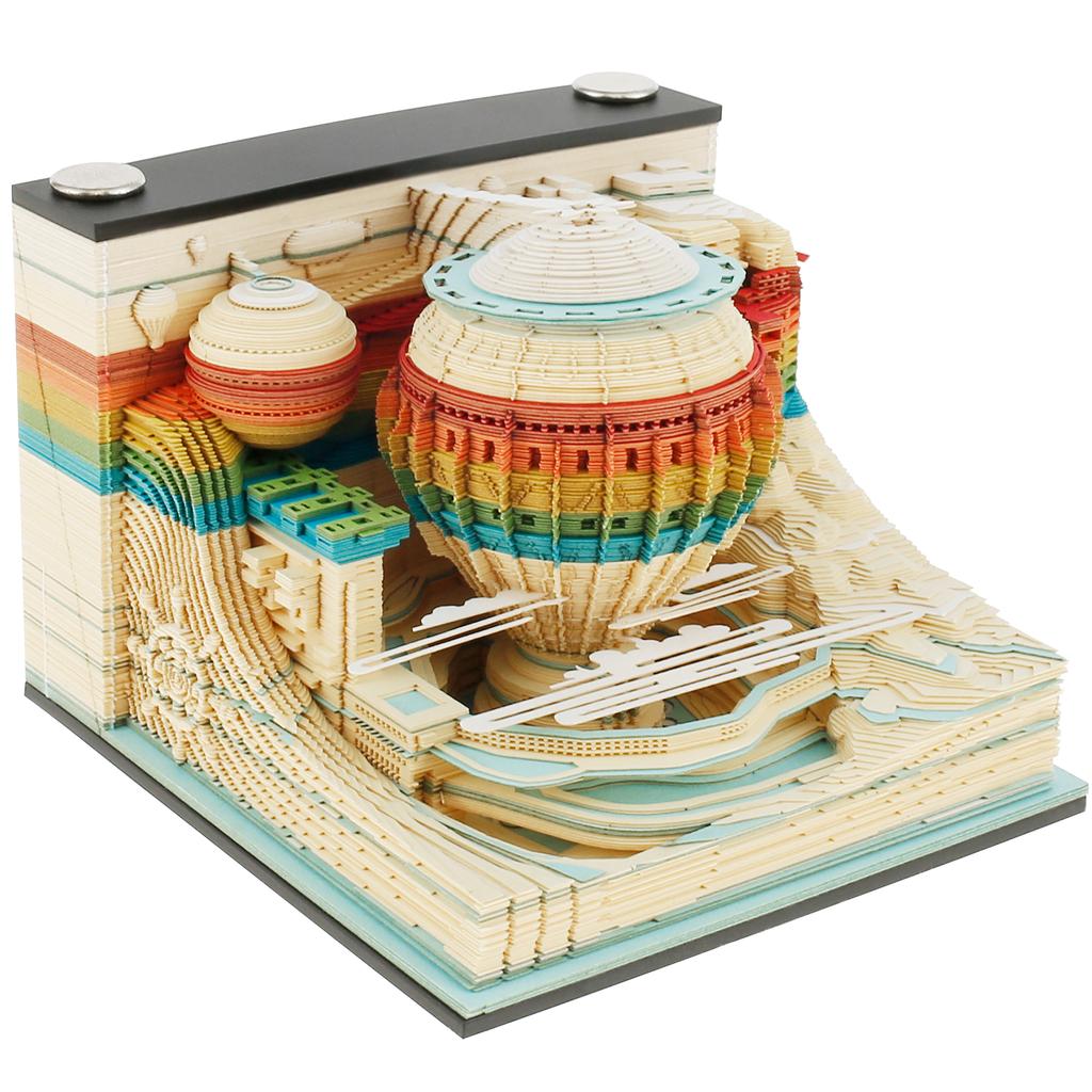 New Block Calendar 3D Notepad Block DIY Exquisite Memo Pad Cute Note Paper 3D Artistic Notepad Decorative Valentine's Day Gift