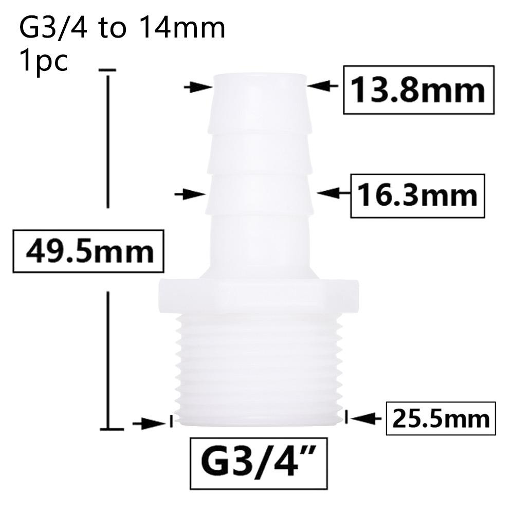 1/10 шт., соединительный шланг для системы капельного орошения, фитинги для труб, резьба 3/4 дюйма, муфта для зазубренной трубы