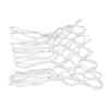 2pcs Durable Basketball Nets Nylon White Universal Heavy Duty Basketball Net Replacement in All Weather for Indoor