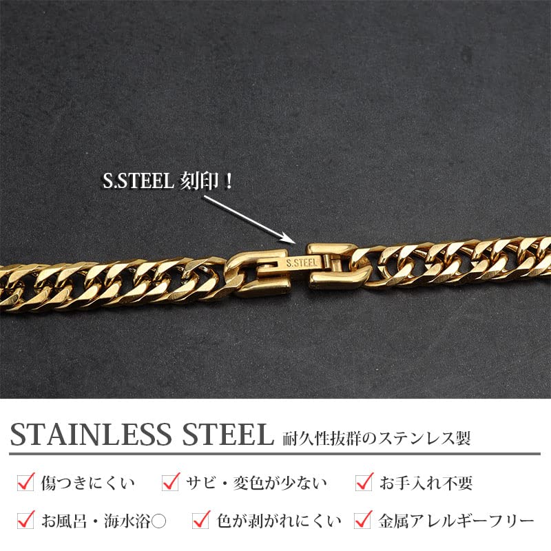 6 мм нержавеющая сталь двойная кихей центральная двойная кихей цепь 18к 18к длинная [серебро KYASYA] Тонкая, широкая, стальная, шестигранная огранка, ожерелье, складная, золотая, ожерелье,