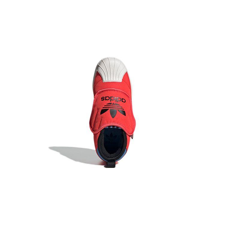 adidas Оригинальные ботинки Superstar 360 Удобные Универсальные Полувысокие Детские Кеды для Скейтбординга Арбузно-Красные Детские ботинки S23972