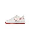 Nike Air Force 1 GS White Picante Red Детские кроссовки Aura Blue-Tint Aluminium DV7762-101