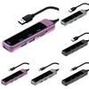 Портативный USB-хаб-адаптер 5-в-1 Высокоскоростная передача Док-станция USB Type-C к USB TF/SD адаптер для телефона, ноутбука