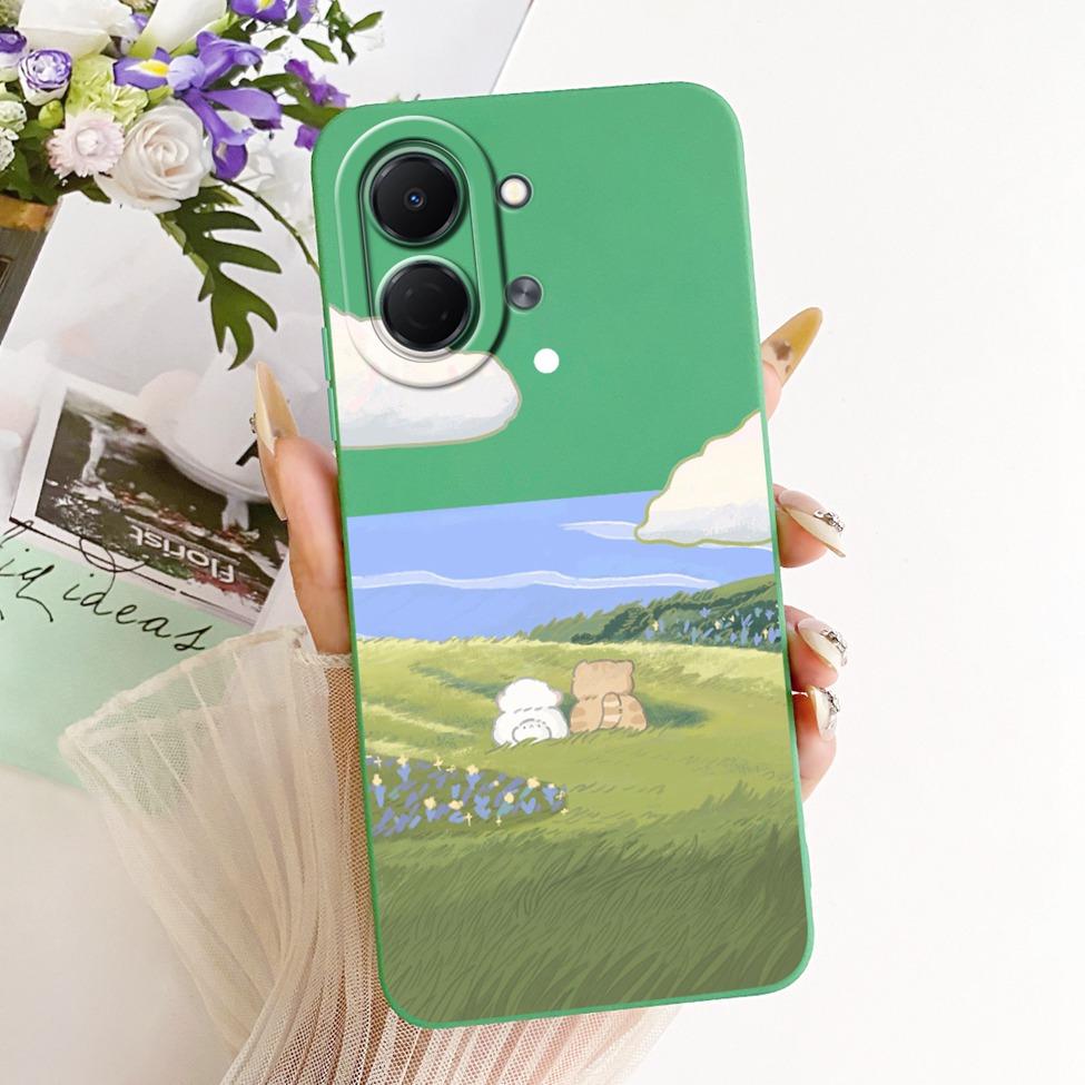 Для Tecno Spark Go 3 5G Чехол Силиконовый Роскошный Модный Цветок Кавайный Расписной Ударопрочный Чехол Для Tecno Spark Go 3 5G KN3 Обложка