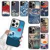 Японская волновая art Чехол для телефона Для iPhone 17 Air 14 13 12 16 Pro Max 15 Plus Чехол-оболочка Max coque