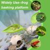 Climbing Pet Suspended Nest Lizard Hideout Simulating Plant Leaves Reptile Habitat Basking Area Resting Terrace with Suction Cup