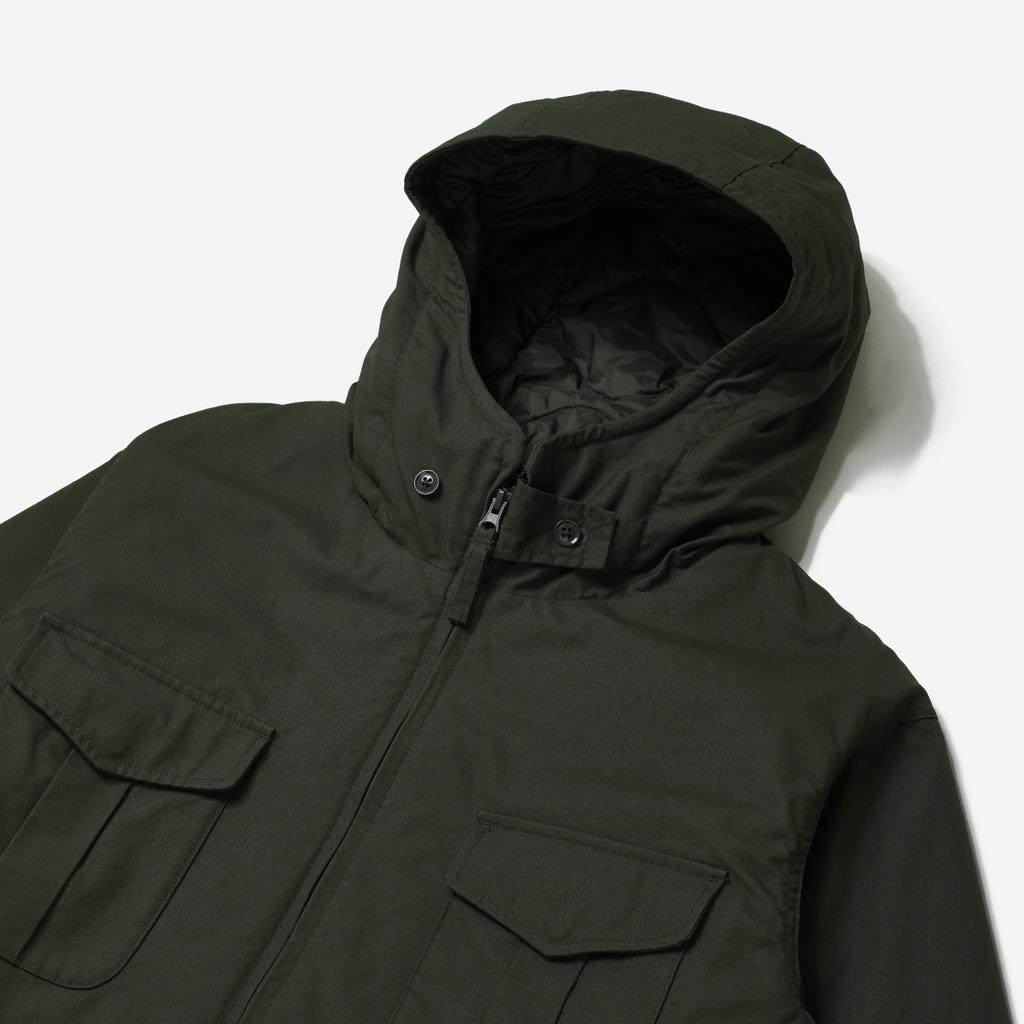 Uniqlo Engineered Garments Совместная коллекция Осень/Зима 23 Классическая толстовка на молнии Влагоотводящая подкладка Средняя длина Пальто с капюшоном Унисекс пальто Оливковый 467596-57