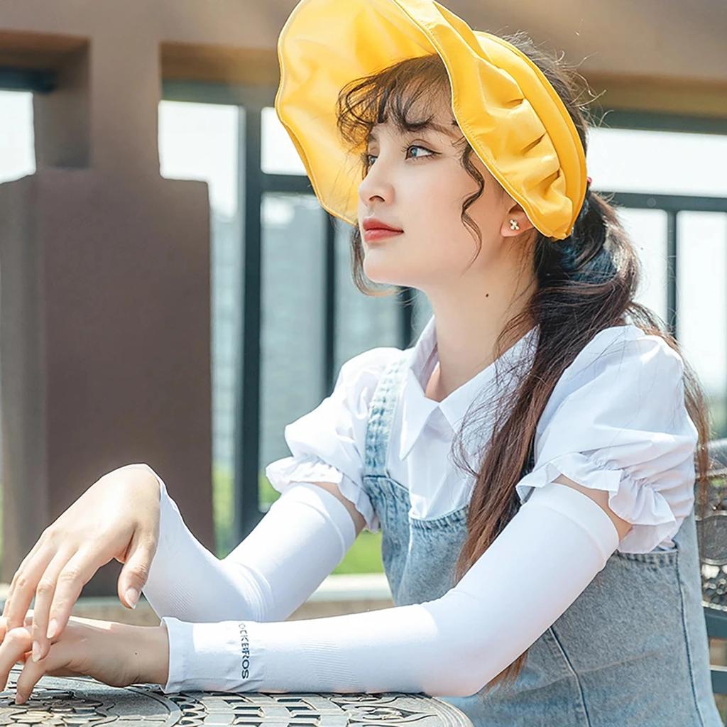 Rockbros Xt9002W Cycling Sleeves - White (2 Pcs.)