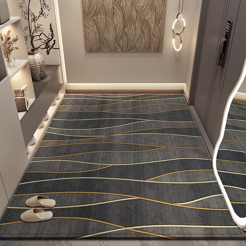 Бытовой напольный коврик для входной двери, ковер с цветочным рисунком для прихожей, высококлассный вид, грязеотталкивающий и простой в уходе