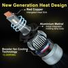 2 шт. автомобильные фары H4 LED H7 18000LM H1 H8 H11 светодиодные лампы Atuo для автомобильных фар HB3 HB4 9005 9006 9012 Hir2 Turbo светодиодные лампы 12 В