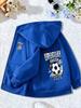 Kids Uruguay 2026 Soccer Graphic Zip Up Hoodie Loose Long Sleeve Hooded Jacket Sports Casual Outerwear For Boys Girls