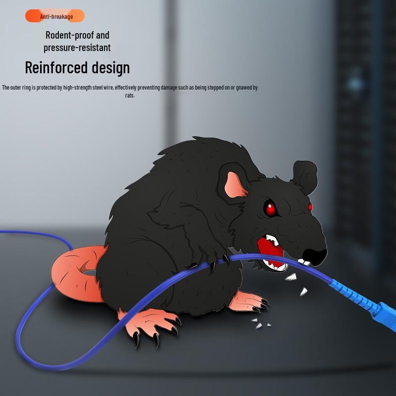 Zhongtian Hengke Telecom-Grade Single Mode Indoor Armored Fiber Optic Patch Cable