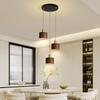 Современная простота Подвесные светильники с рисунком под дерево для гостиной, спальни, ресторана, комнаты, освещение, люстра, светодиодный источник света