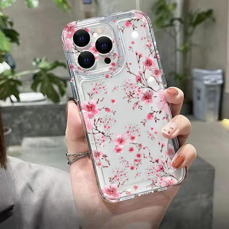 Для Xiaomi Mi 17 Pro 15 14 13 12 11 Lite 5G Mi 15 T Pro 14T 13T 12T Чехол для телефона с рисунком цветущей сакуры Прозрачный бампер