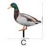YKLU069-256 3D Петух, Курица, Утка и Свинья Уличный Садовый Декор Вилка