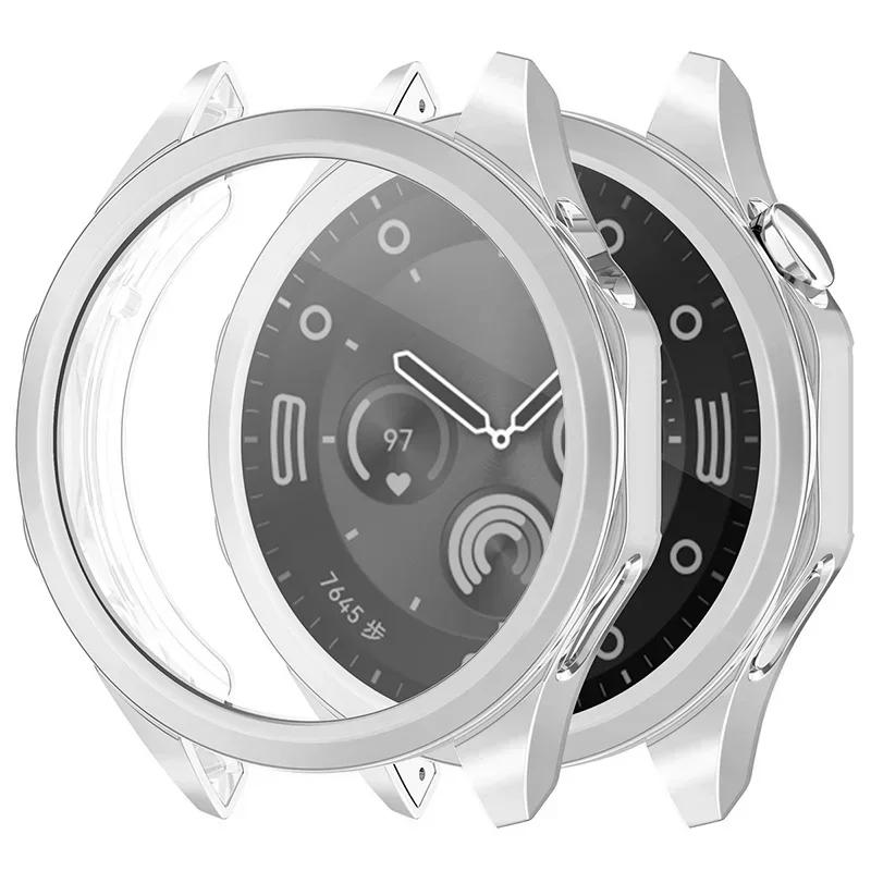 Мягкий чехол-защита экрана из ТПУ для Huawei Watch GT4 46 мм, полноразмерный бампер, защитное покрытие от царапин для корпуса Huawei Watch GT 4