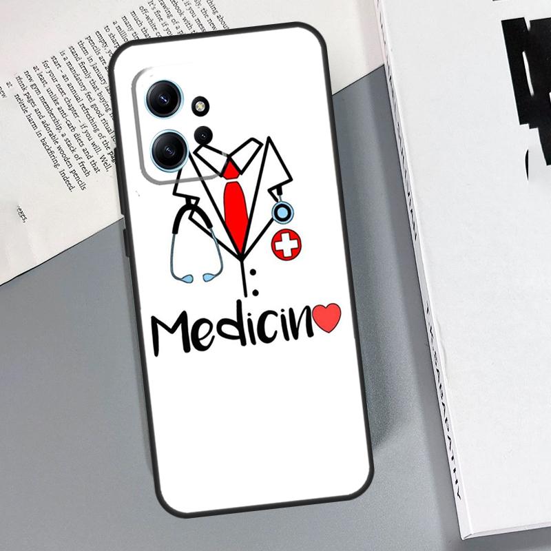 Медицинский врач Медсестра Студент-медик Чехол Для Xiaomi Redmi Note 14 9 10 11 12 13 Pro 11S Чехол Для Redmi 15 15C 14C 12C 10C 13C