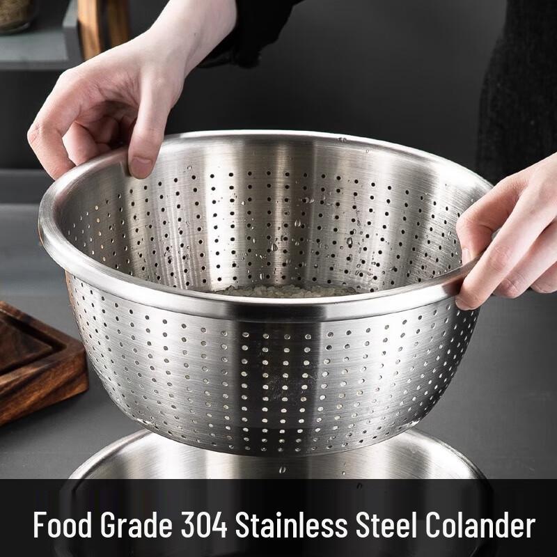 304 Stainless Steel Colander and Basin Set