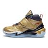 Баскетбольные кроссовки Li Ning Youth с защитой от скольжения, амортизирующие, износостойкие, высокие, детские, золотистые, YKBS084-1