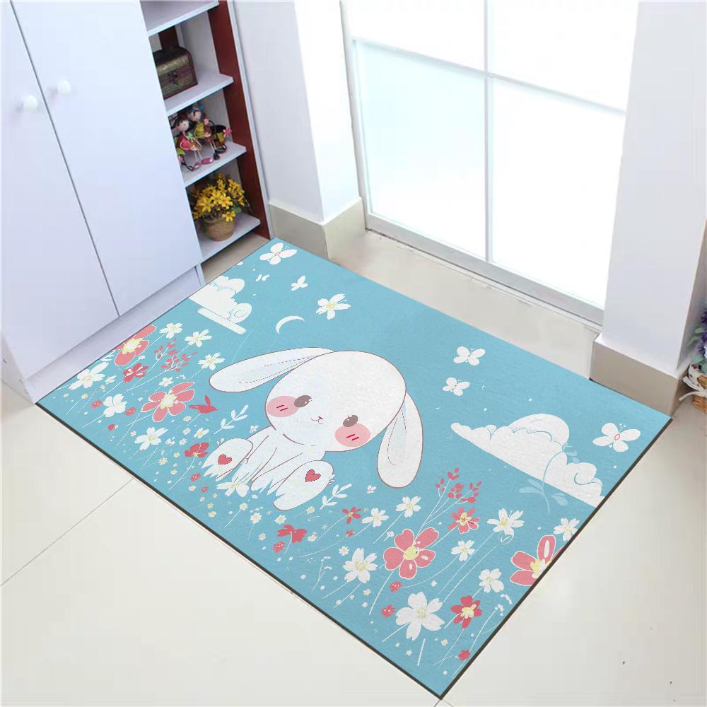 Коврик для прихожей Sanrio Cinnamoroll Коврики для гостиной Молитвенный коврик Добро пожаловать домой Впитывающий коврик для ванной Кухонный декор Напольные коврики
