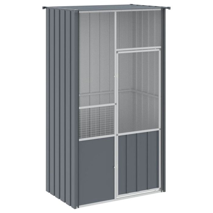 Anthracite Bird Cage 115x78x200 Cm Galvanized Steel