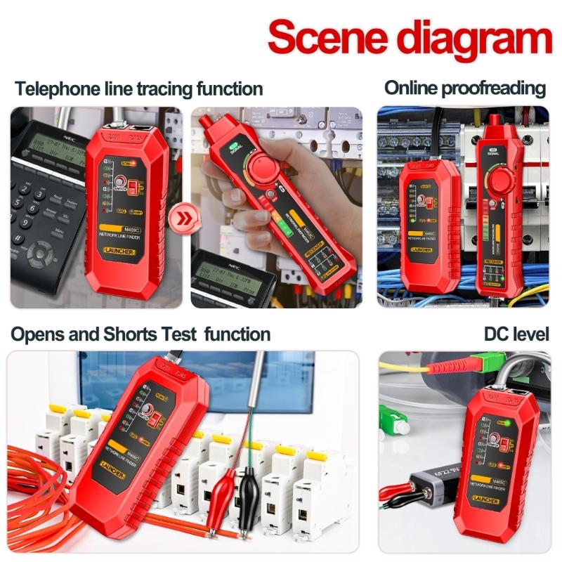 Professional Internet Testing Tool M469C Cable Tester Easy To Use Internet Troubleshooting for IT Technicians & Engineers