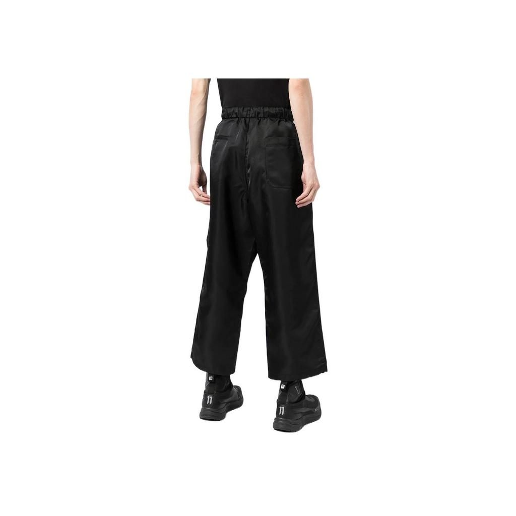 Y-3 SS22 Прямые свободные повседневные брюки с пряжкой, мужские низы, черный цвет HB3436