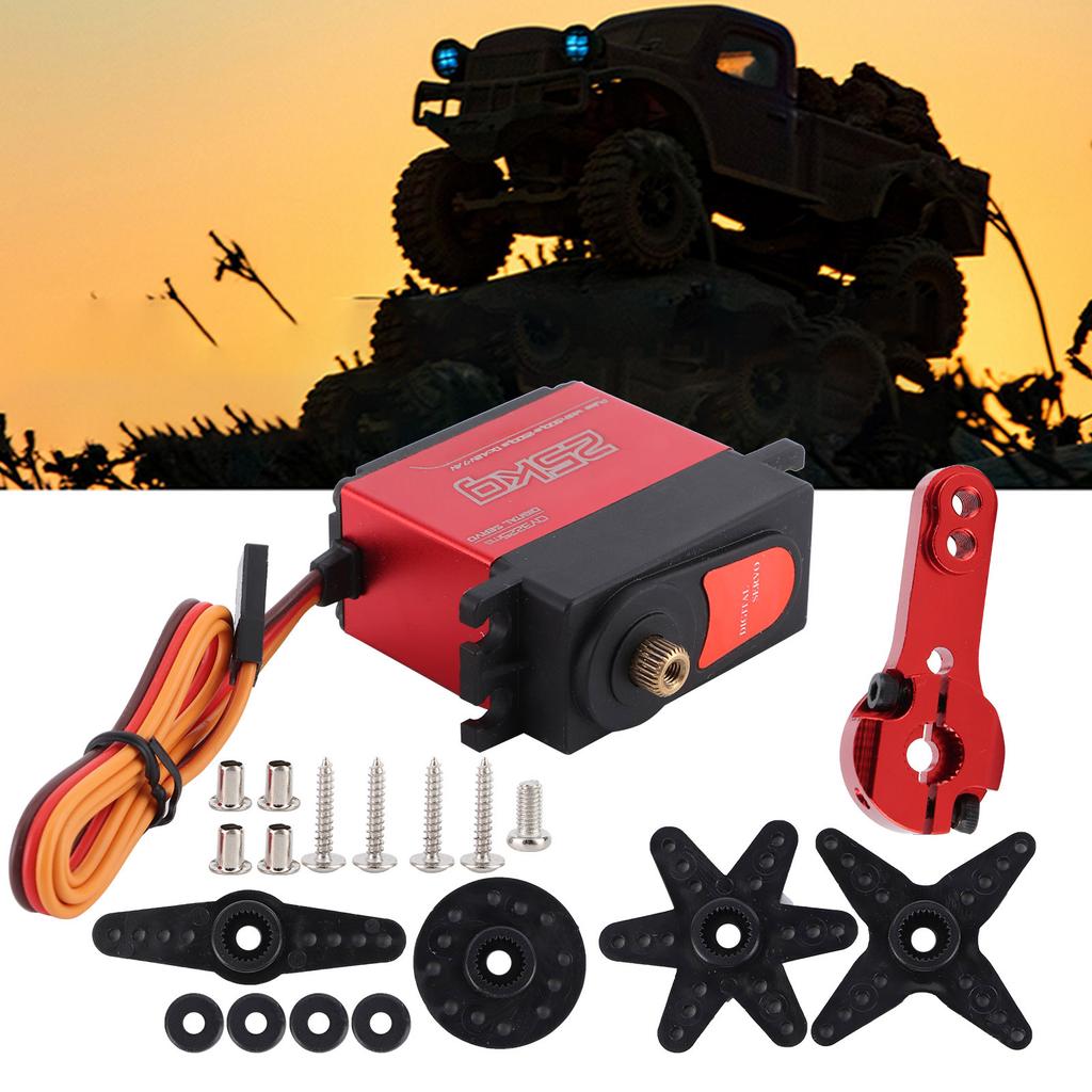QY3225 25KG Waterproof Metal Gear Digital Servo Accessories Fit for 1:81:10 RC Car Boat