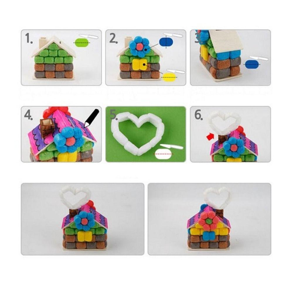 Unfinished DIY Painted Storage Jar DIY White Embryo House Mold Small House Piggy Bank Home Decor