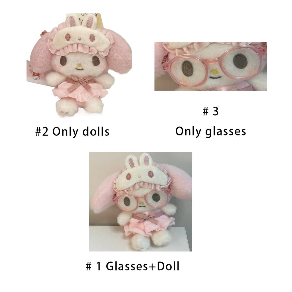 Новая Милая Серия Пижам с Маской для Сна, Брелок-Кукла My Melody, Включая Три Стиля:  1 Очки+Кукла  2 Только Кукла  3 Только Очки
