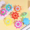 12Pcs Colorful Plastic Spinning Top Portable Travel Kids Mini Gyroscope Educational Spinner Toy Toddlers Boys Girls Gift Party Favors
