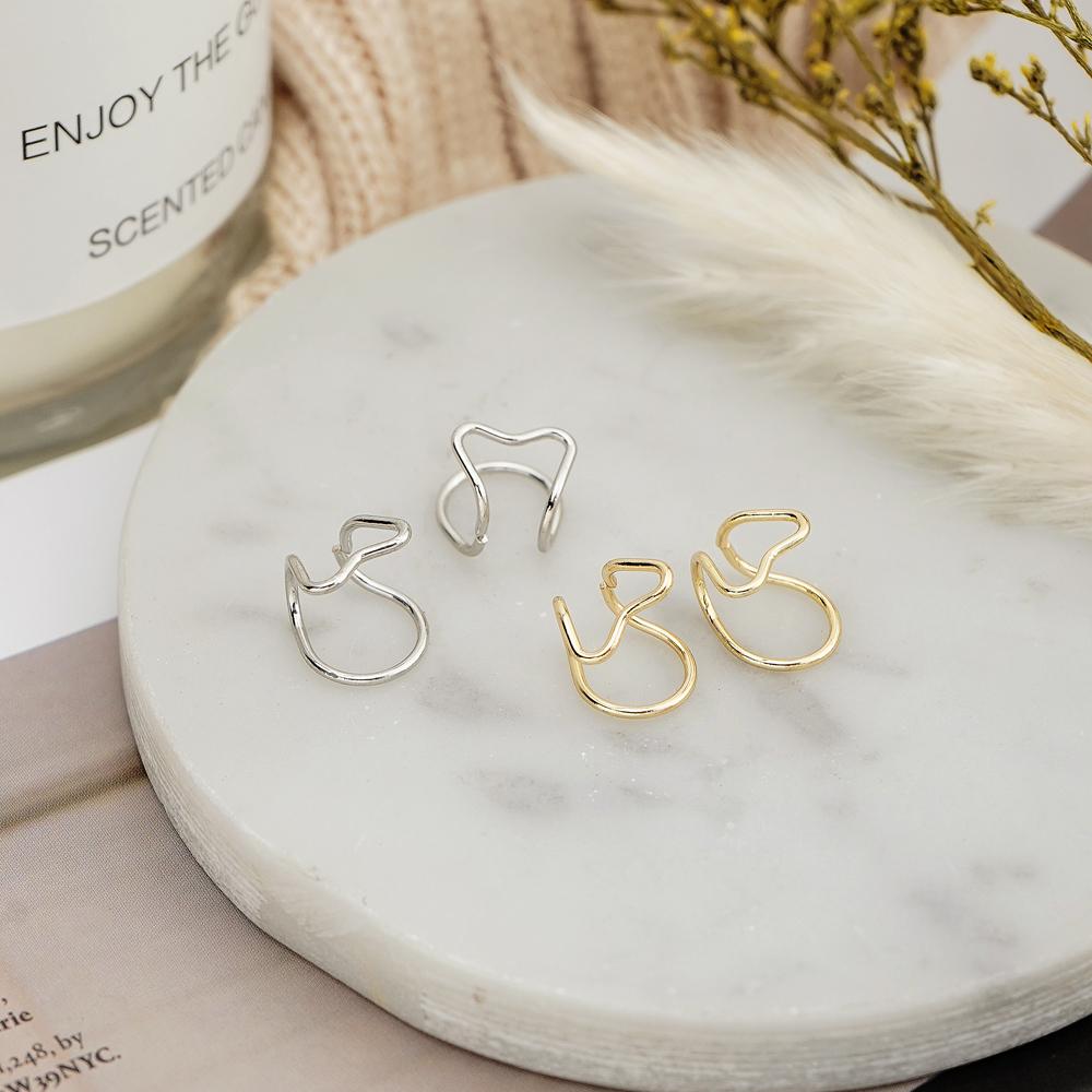 Женские серьги, удобные серьги-клипсы, студенческие милые ювелирные изделия, простые модные очаровательные серьги