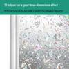 Радужная Тюльпан Статичная Пленка на Окно - Матовая Солнцезащитная и Теплоизоляционная