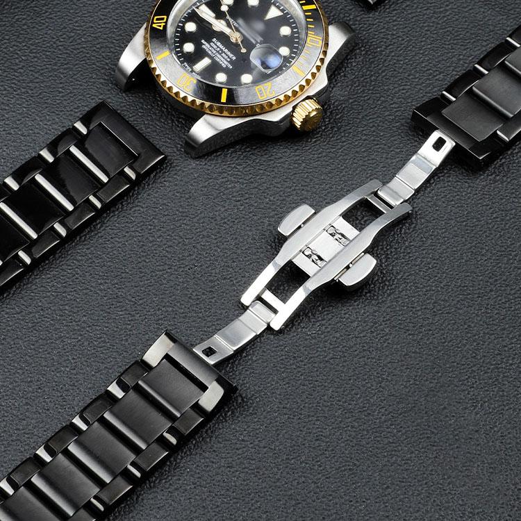 Прочный браслет из нержавеющей стали для Hamilton Khaki Jazz Field Seiko застежка-бабочка мужской браслет металлический ремешок для часов 18 20 22 мм